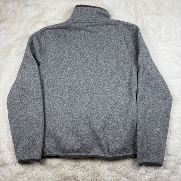 L.L.Bean Sweater Fleece Pullover Heather Grey Men's Slightly Fitted Medium - Picture 7 of 7